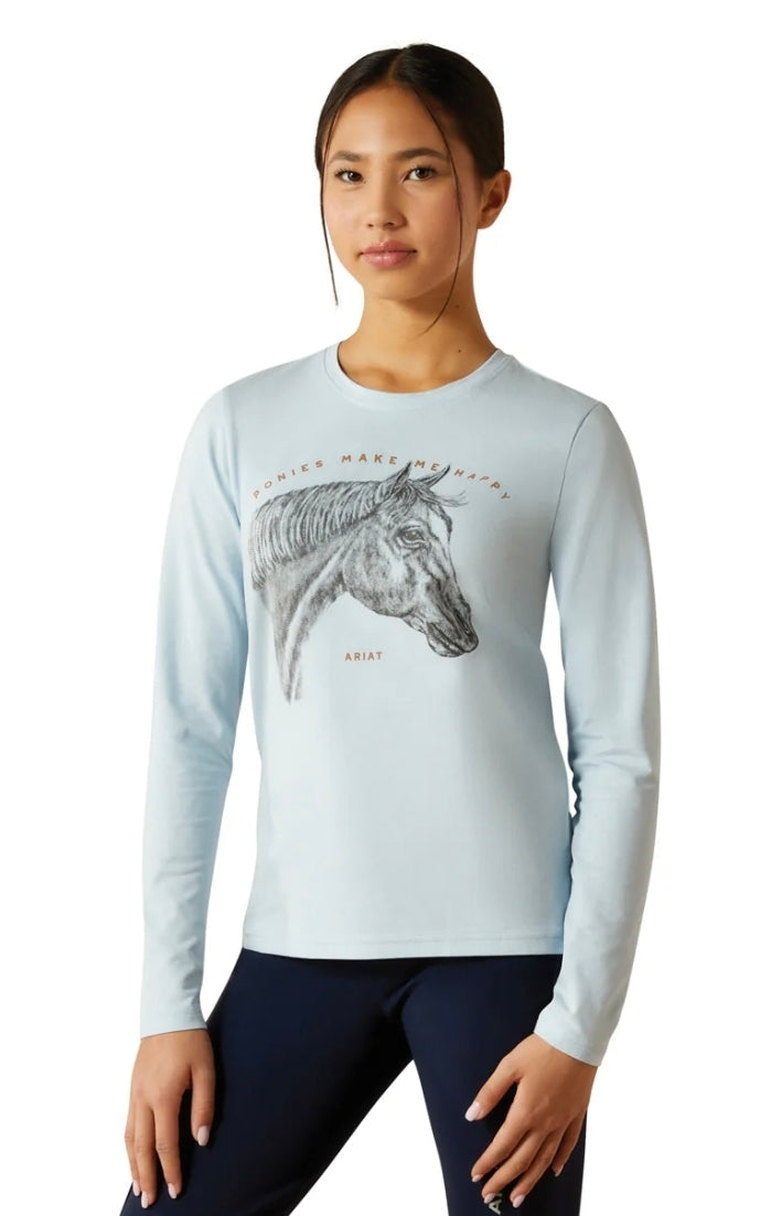 Ariat® 'Ponies Make Me Happy' Tee (Children's)