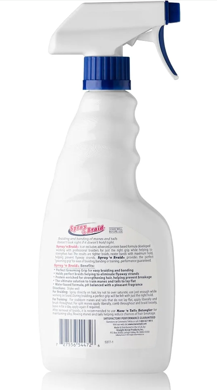 Mane 'n Tail Spray 'n Braid Formula for Professional Grooming Grip 16 fl. oz.