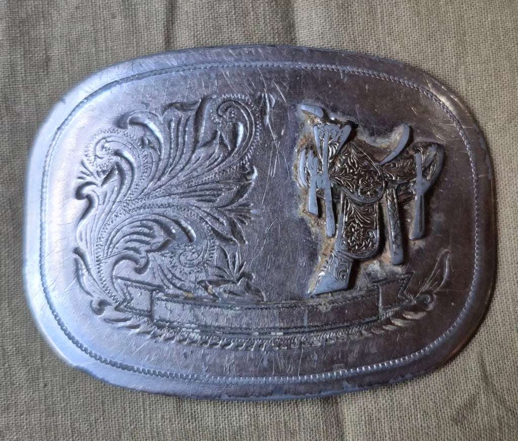 Vintage Western Saddle Belt Buckle