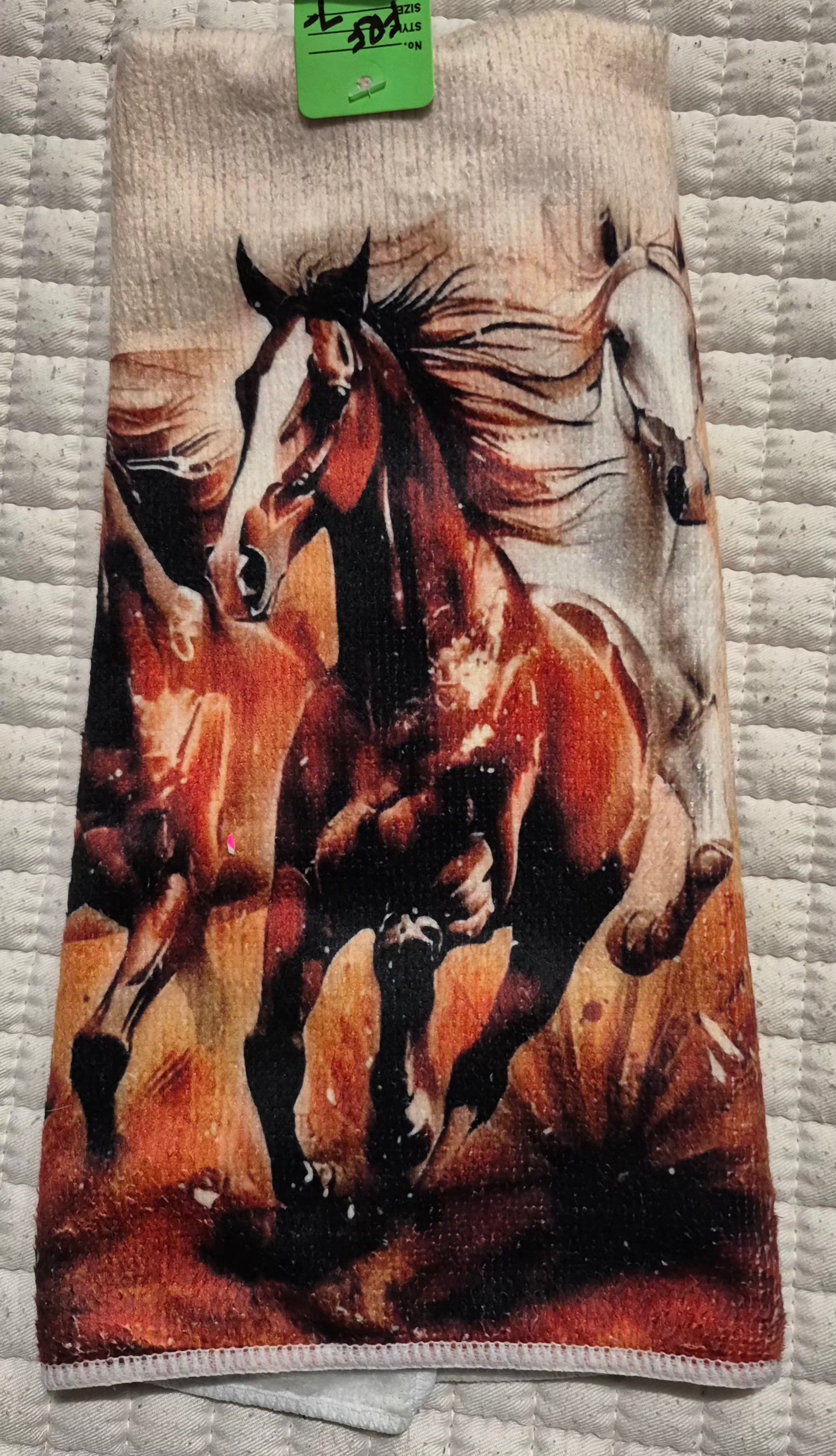 Running Horses Hand Towel