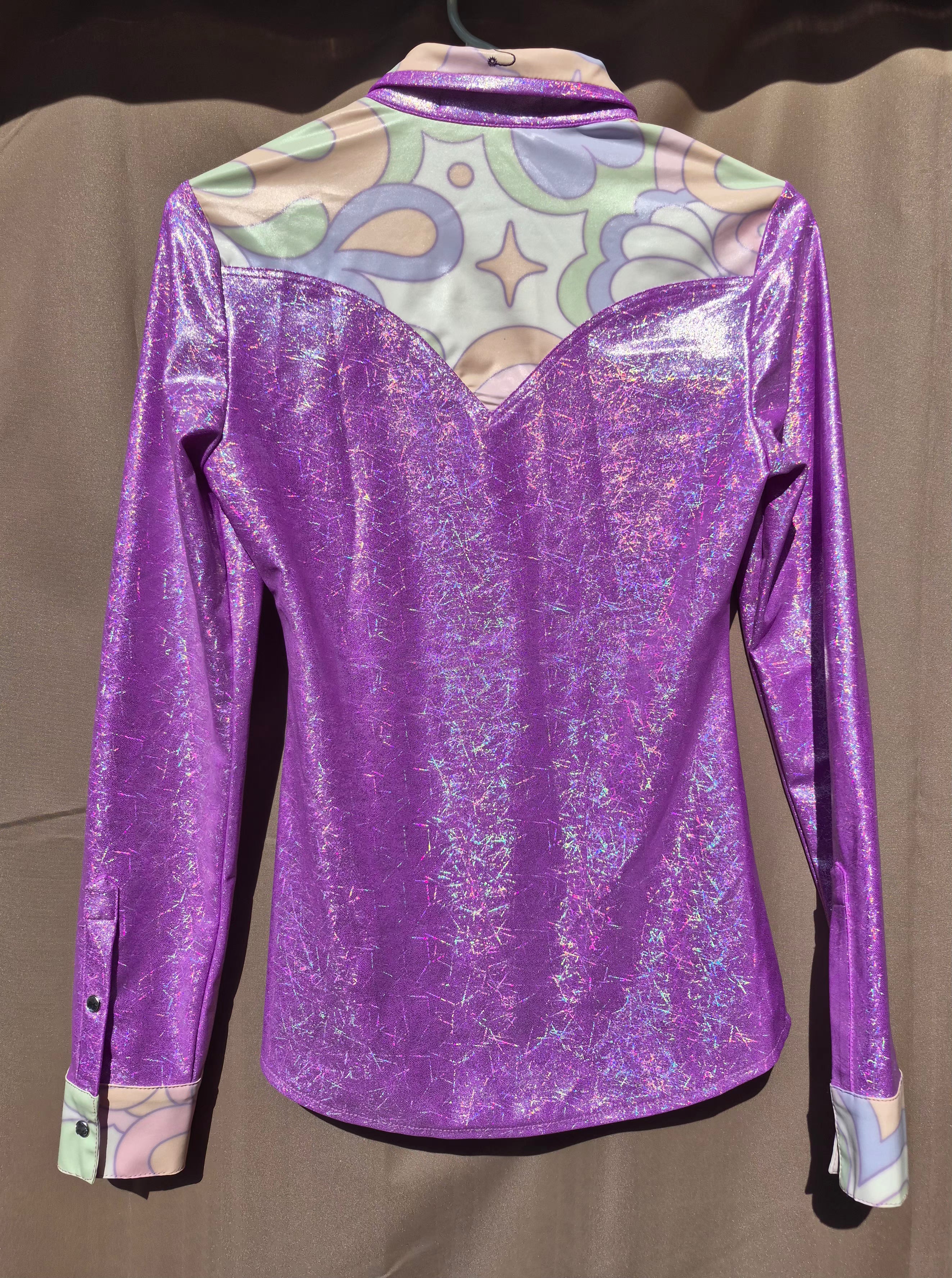 Neon Spur Dolly Pearl Snap Rodeo Shirt