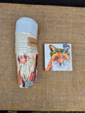 Fox Themed Travel Cups/Napkins