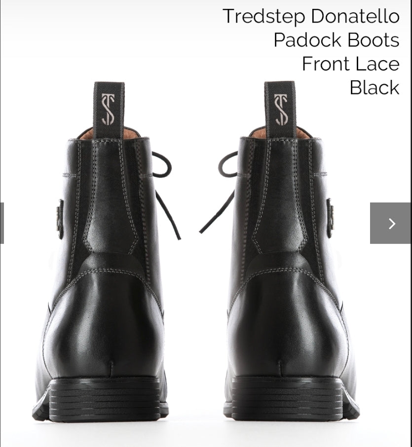Donatello Paddock Boots Front Lace