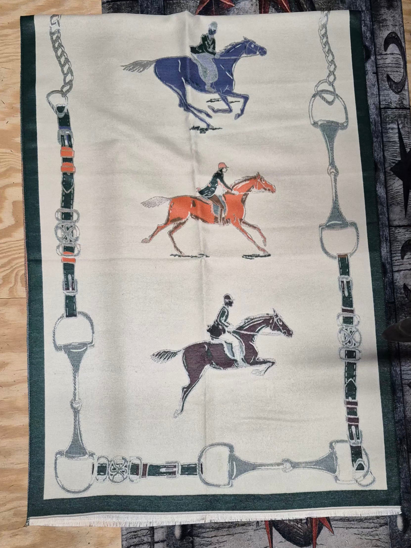 Lady H Fox Hunter Huntress Jumper English Side Saddle Equestrian Horse Scarf