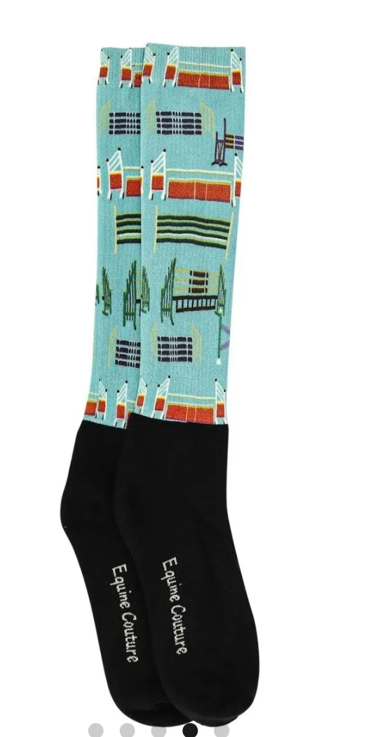 Equine Couture OTC Boot Socks - Painted Jumps (Women's)