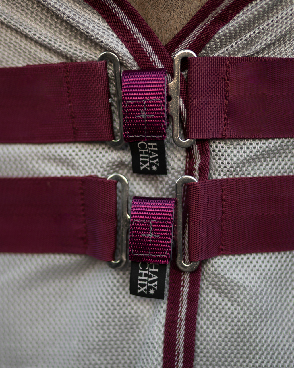 The Hay Chix Buckle Safety Covers