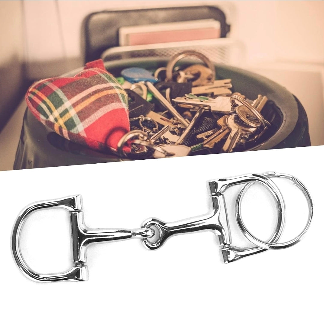 Dee Ring Snaffle Bit Keychain