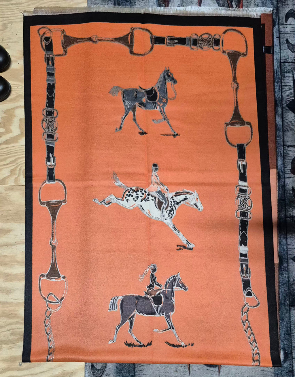 Lady H Fox Hunter Huntress Jumper English Side Saddle Equestrian Horse Scarf