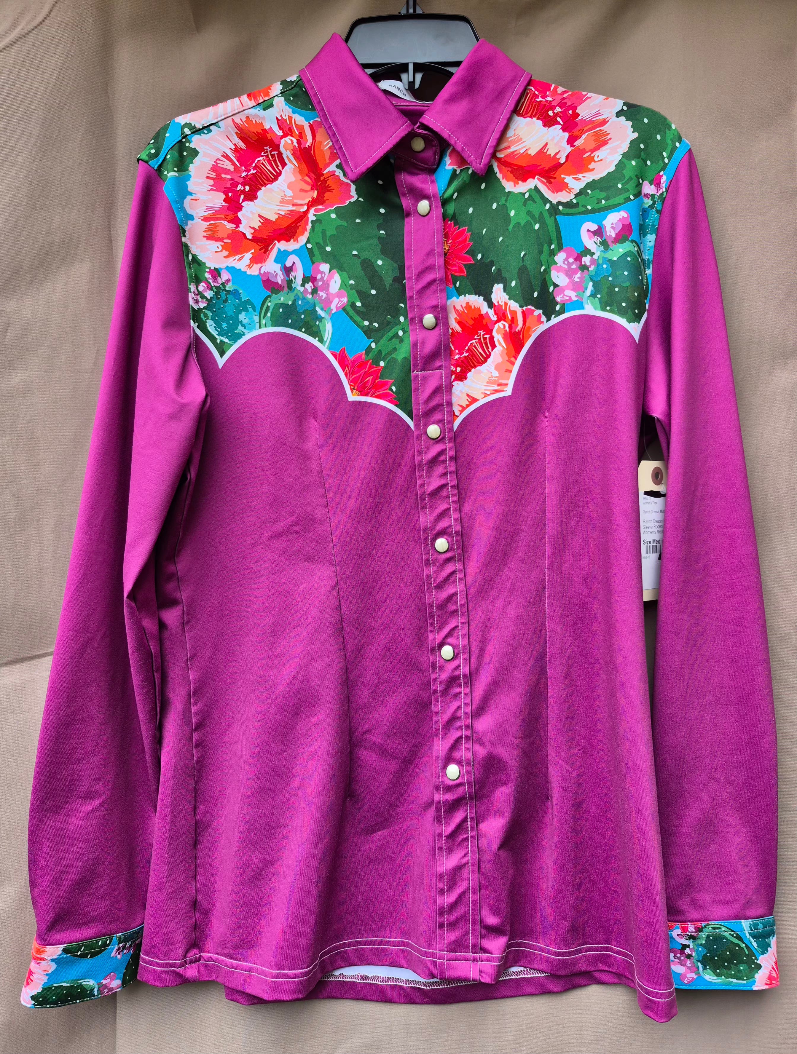 Ranch Dressn Long Sleeve Rodeo Top (Women's)