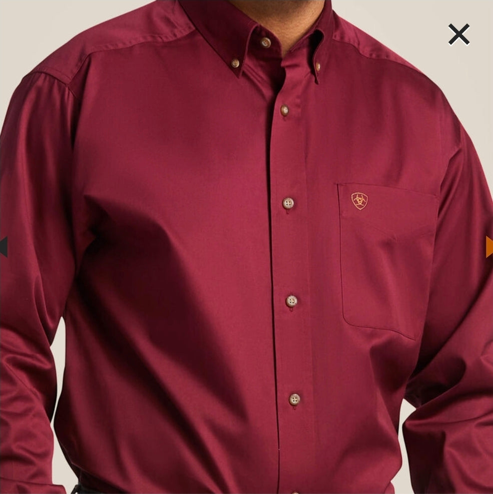Ariat Solid Twill Classic Fit Shirt (Men's)