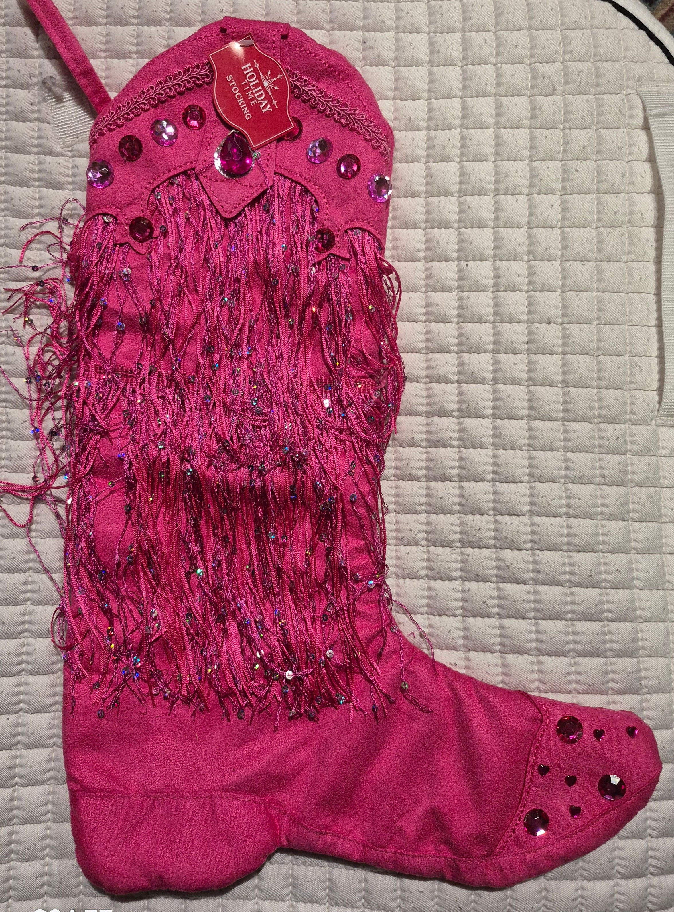Fringed Christmas Stocking