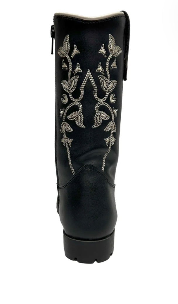 TuffRider Black Floral Western Boot (Children's)