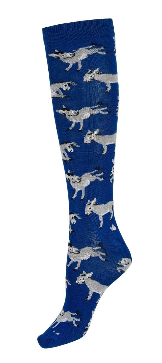 AWST Int'l Playful Donkeys Knee Socks