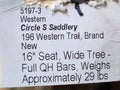 Circle S Saddlery 16" Trail Saddle