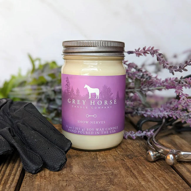 Grey Horse Candle Company Soy Glass Candle Jar 12 oz