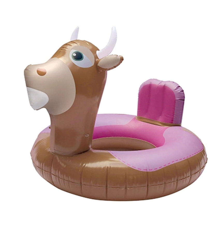 Fa-Bull-ous Floating Bull Pool Ring with Cup Holder