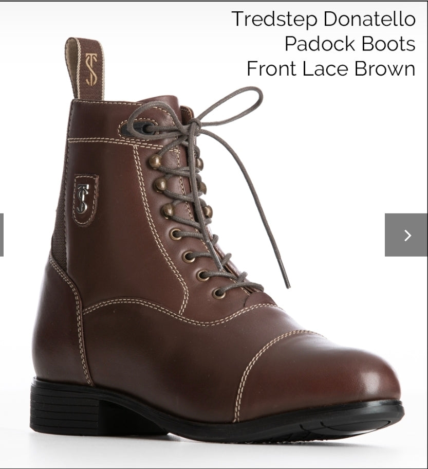 Donatello Paddock Boots Front Lace