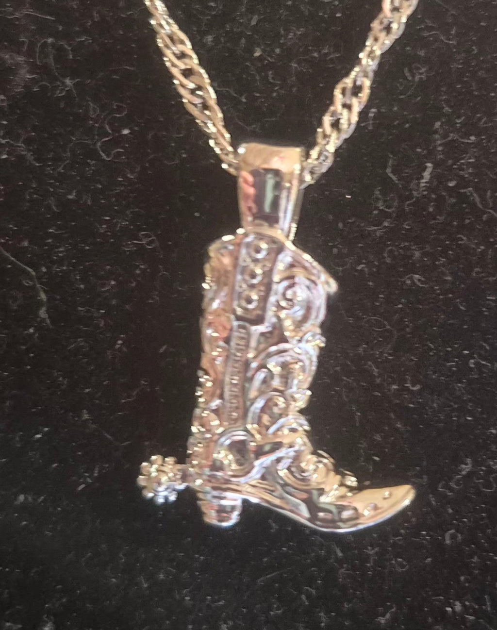 Western Boot Necklace