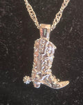 Western Boot Necklace