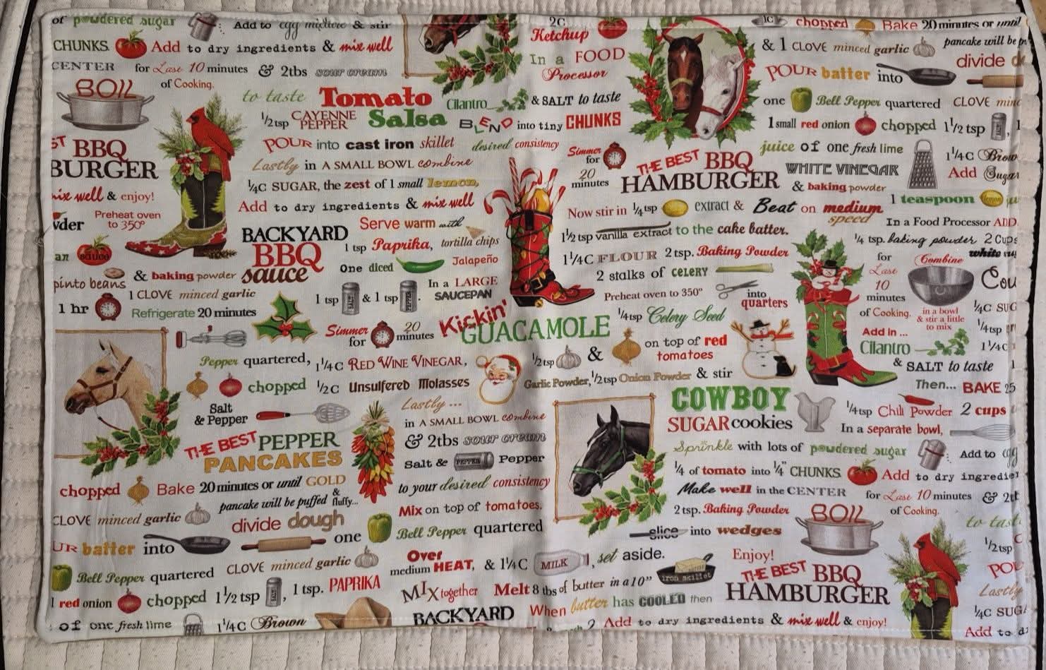 Reversible Christmas Placemats