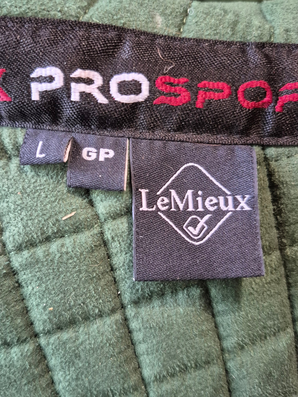 LeMieux Suede GP Saddle Pad, Hunter Green, Large