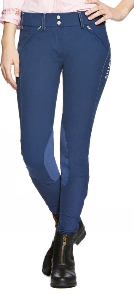 Ariat Prix Low Rise Front Zip Knee Patch Breech-Style #10012312 (Women's)