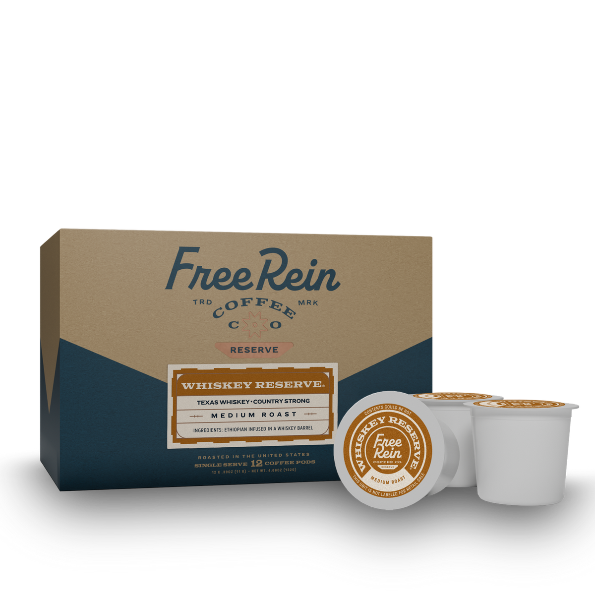 Free Rein Coffee Whiskey Reserve Pods