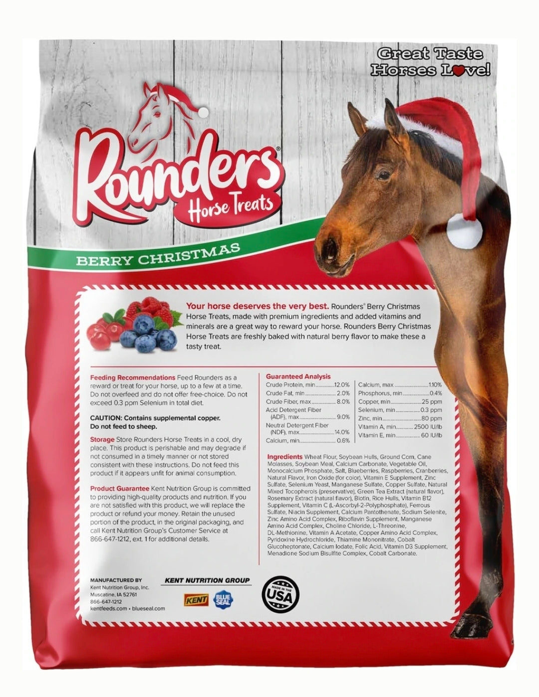 Kent / Blue Seal Rounders Horse Treats (Berry Christmas)