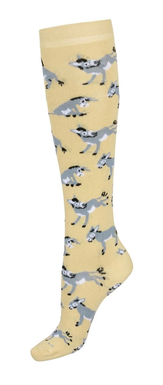 AWST Int'l Playful Donkeys Knee Socks