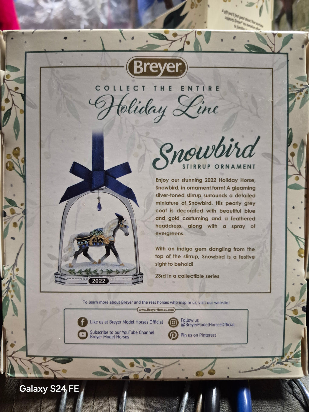 2022 Breyer-Snowbird Stirrup Ornament