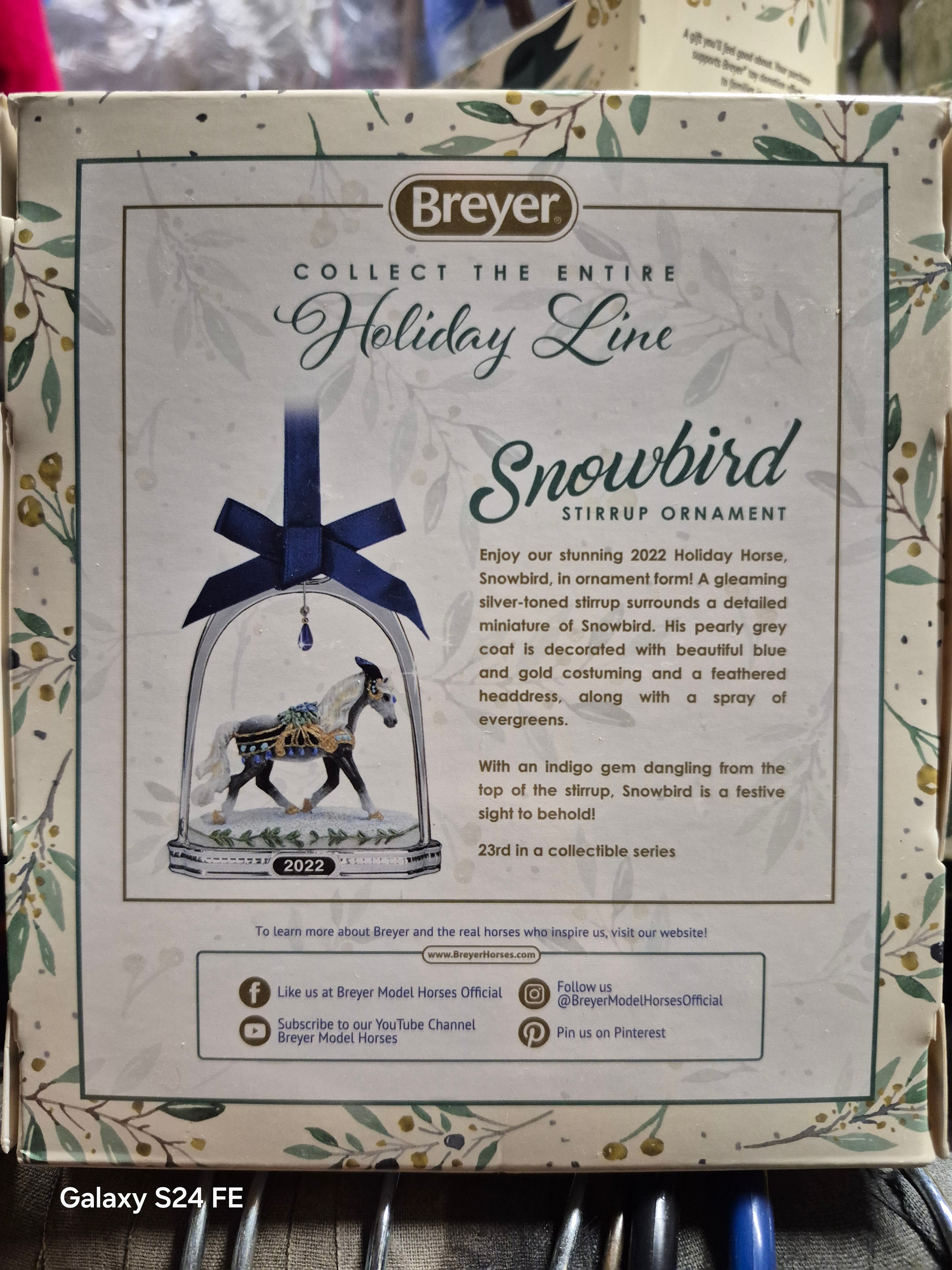 2022 Breyer-Snowbird Stirrup Ornament