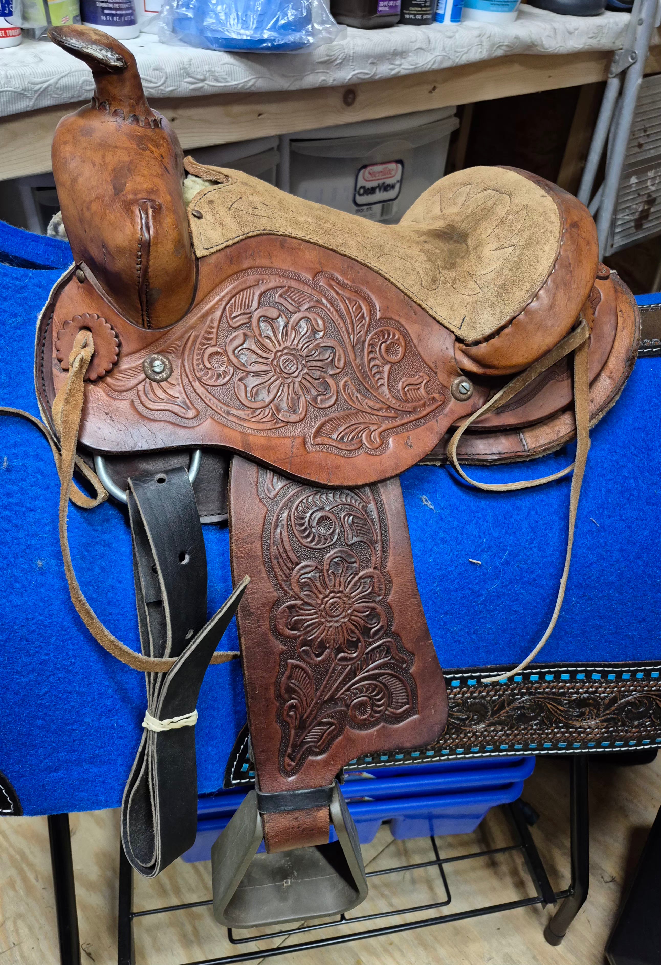 10'' Leather Western Trail Saddle Pony/Mini (Children's)