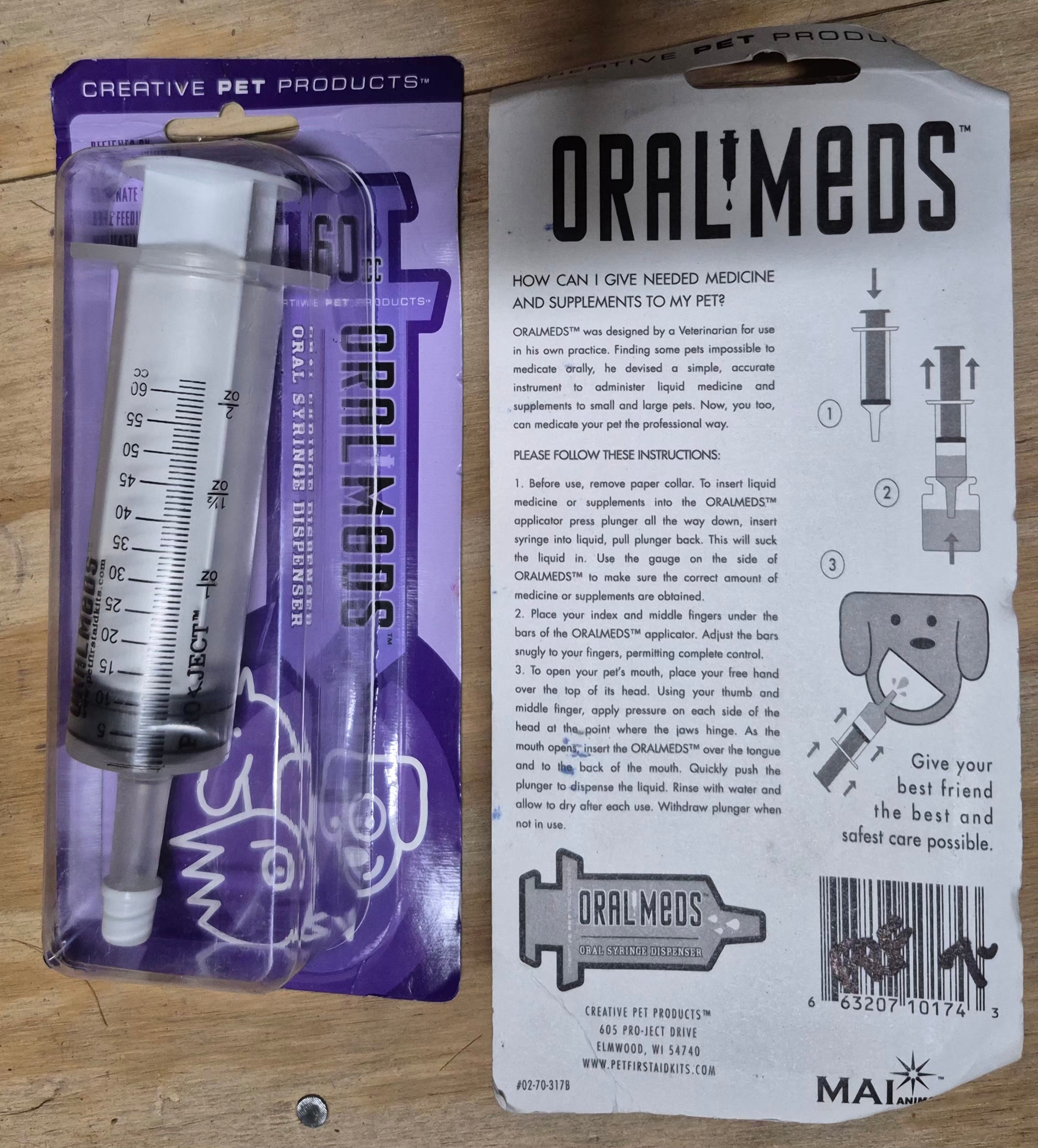 60cc Oral Syringe Dispenser