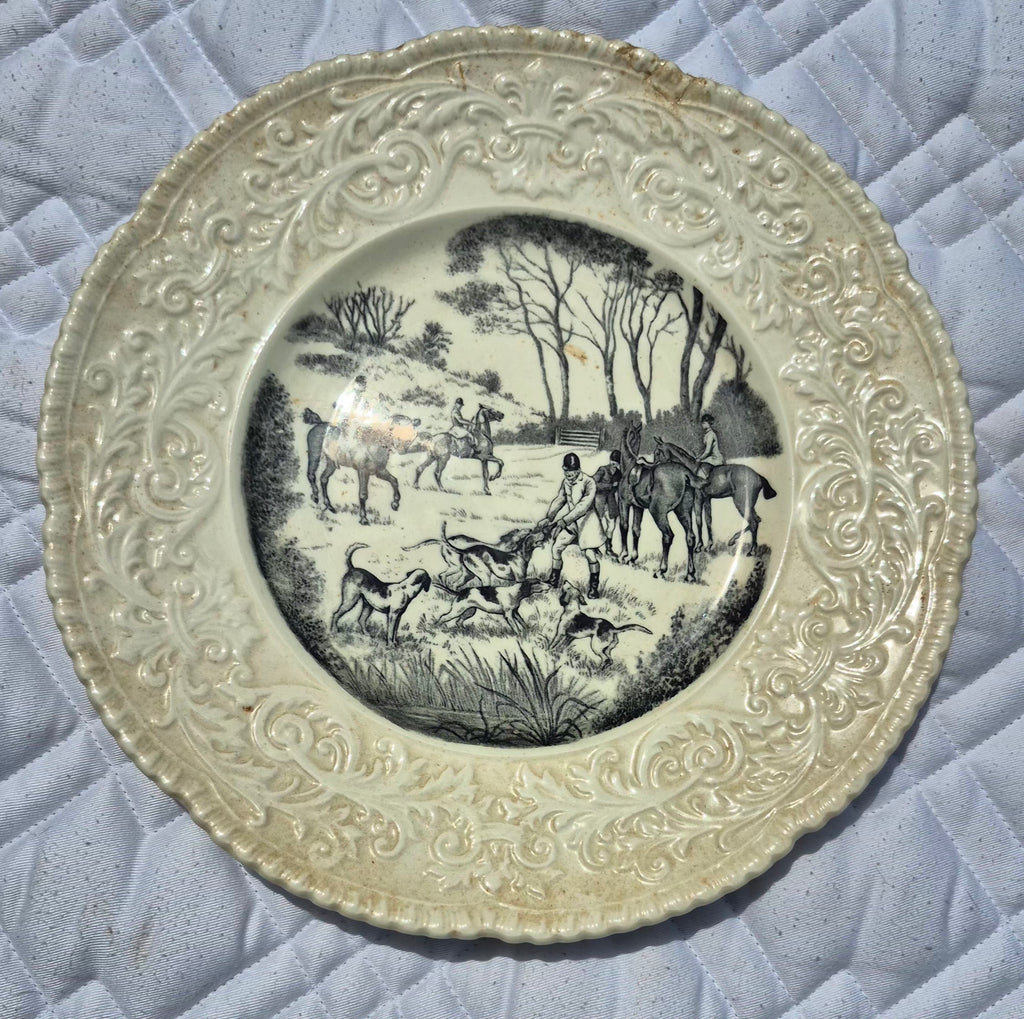 Vintage Fox Hunt Hunting Royal Cauldon Ceramic Plate “The Kill”
