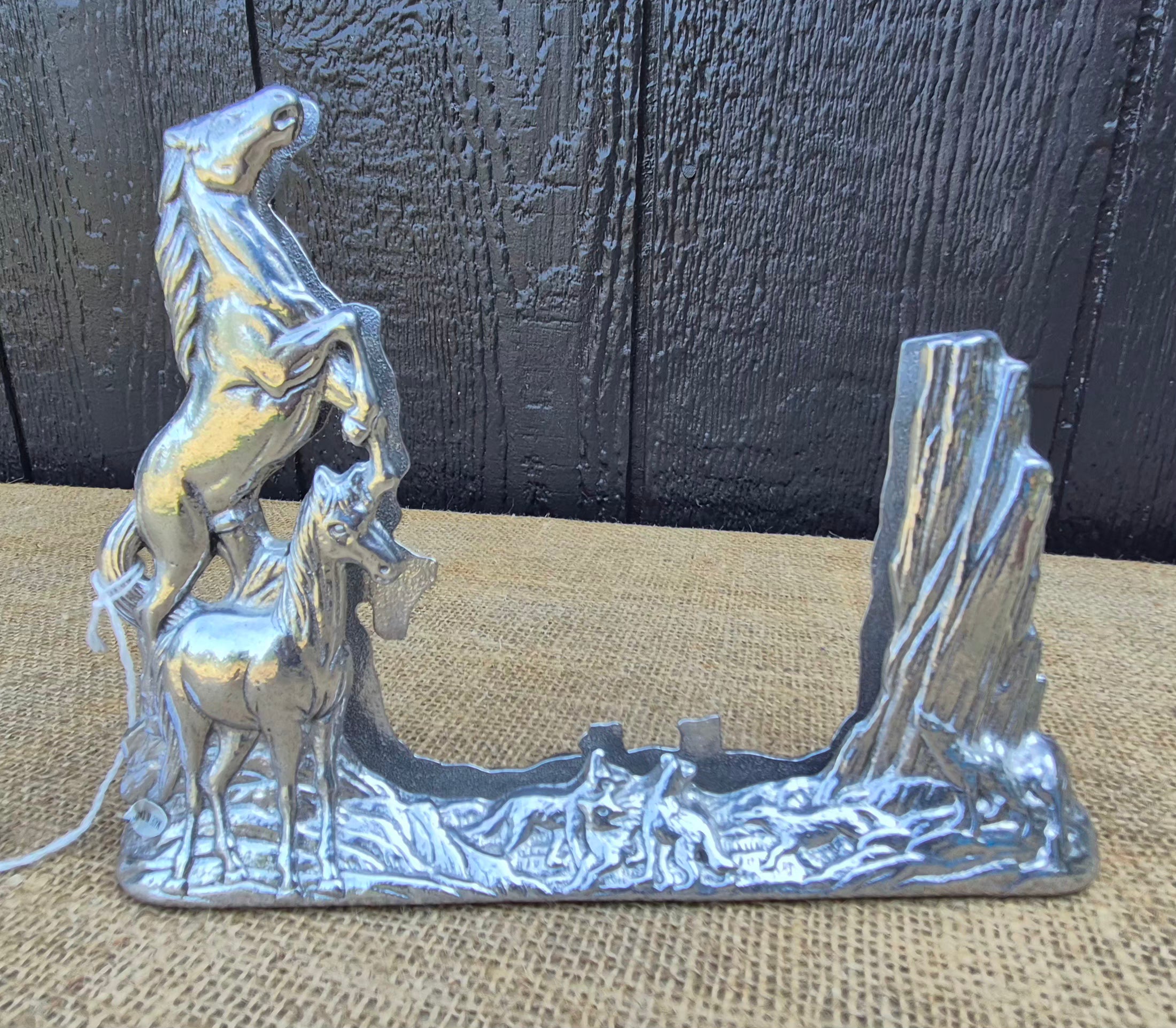 Vintage Arthur Court Pewter Double Sided 5x7 Picture Frame