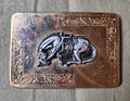 Bowing Western Horse Belt Buckle
