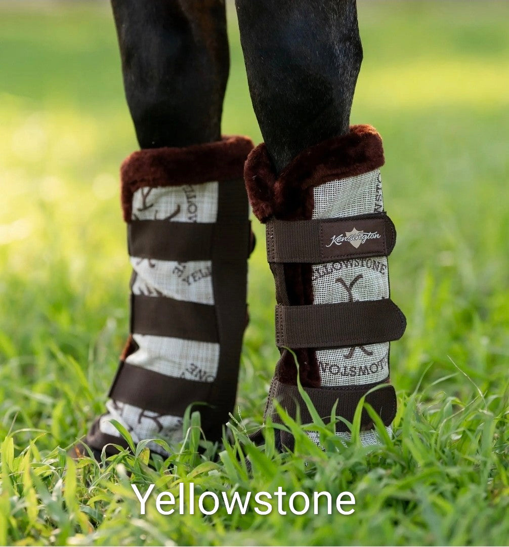 Kensington Horse Fly Boots with Fleece Trim - Set of 2 - 73% UV + Fly Protection