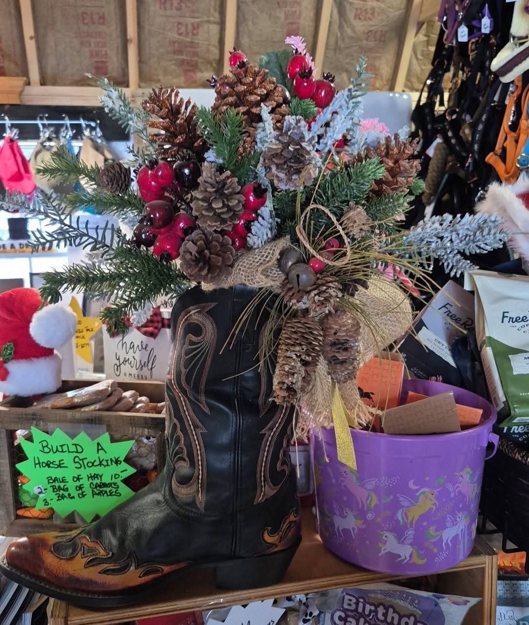 Western Boot Centerpiece