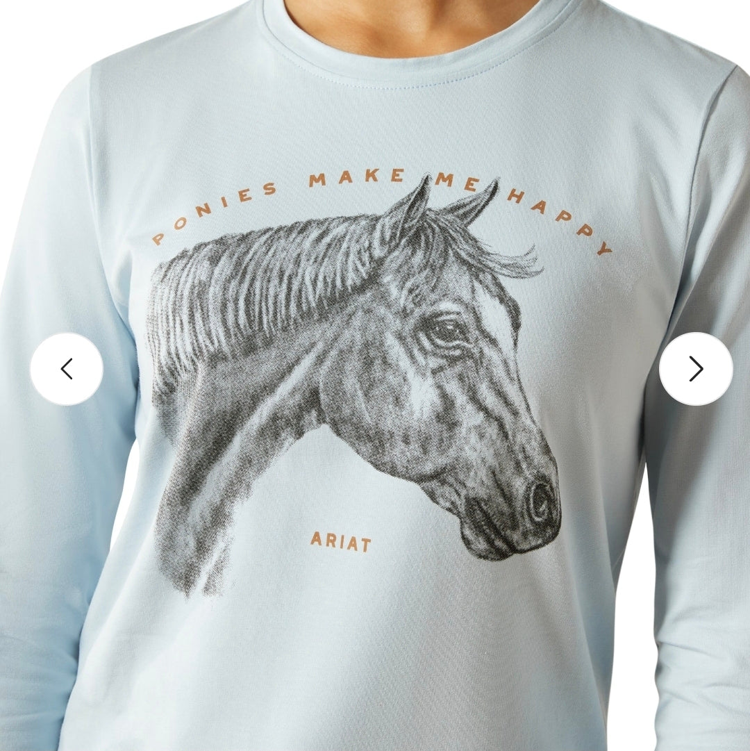 Ariat® 'Ponies Make Me Happy' Tee (Children's)