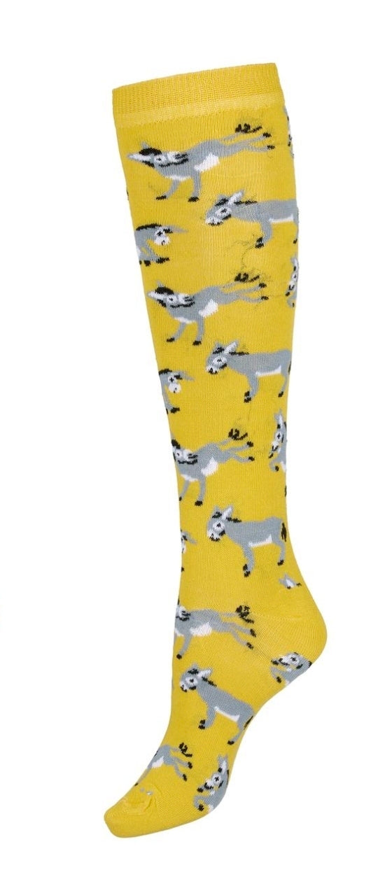 AWST Int'l Playful Donkeys Knee Socks