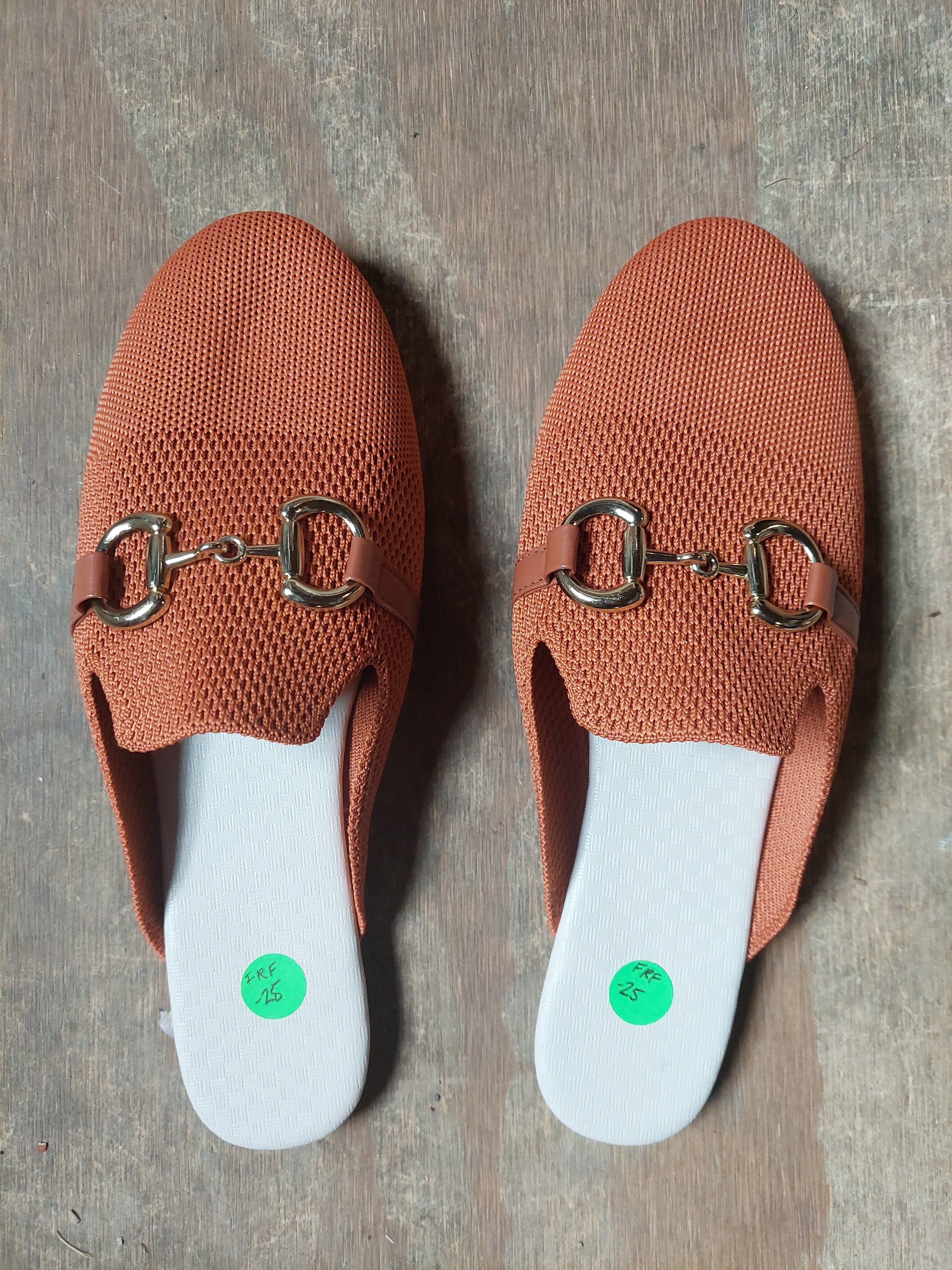 Horse Bit Slip On Flat, Size 42