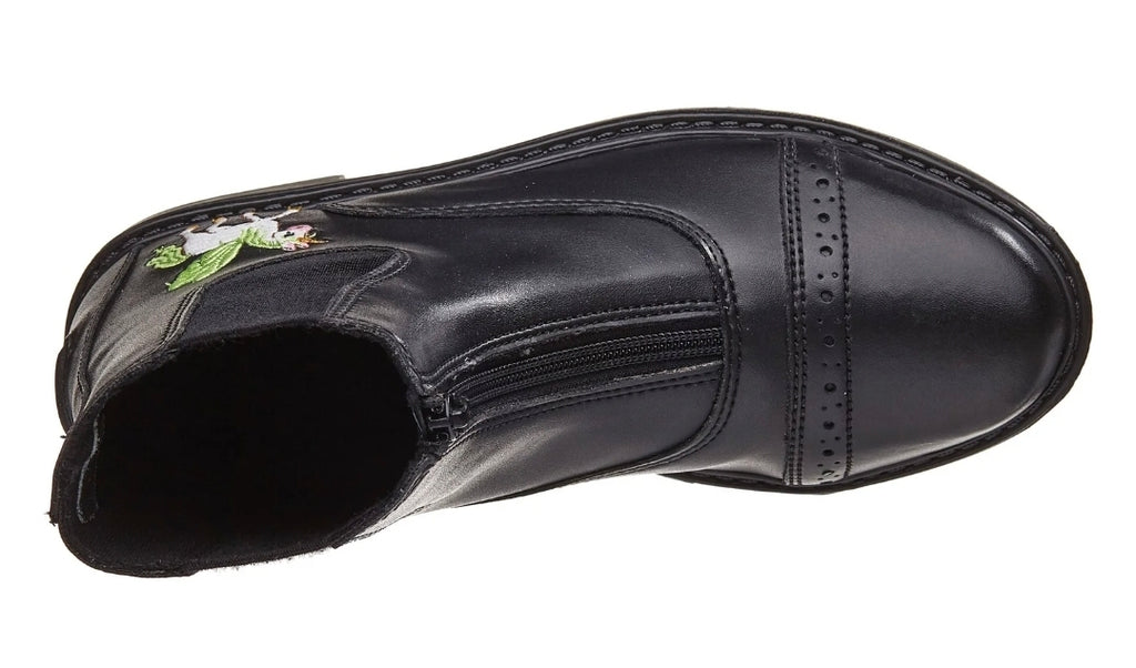 TuffRider Unicorn Starter Front Zip Paddock Boots (30127-BLK)(Children's)