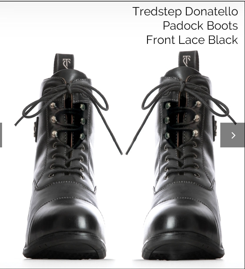 Donatello Paddock Boots Front Lace