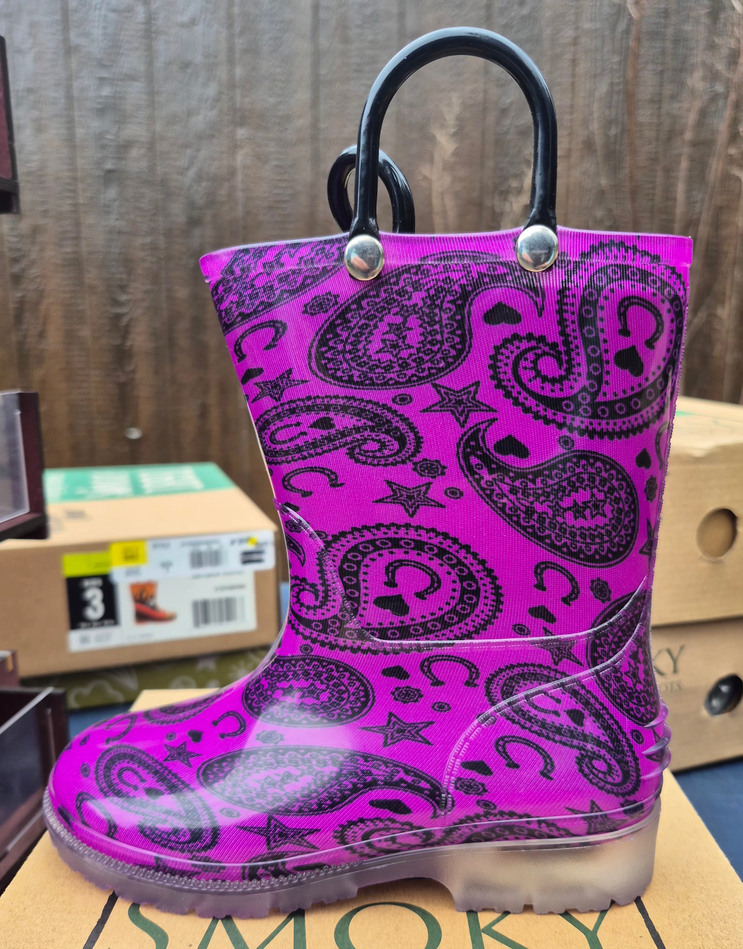 Smoky Mountain 'Lightning' Rubber Boots (2722C/2718C) (Children's)