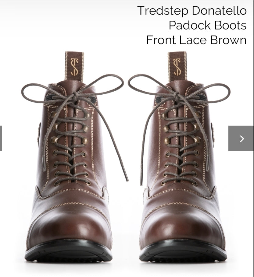 Donatello Paddock Boots Front Lace
