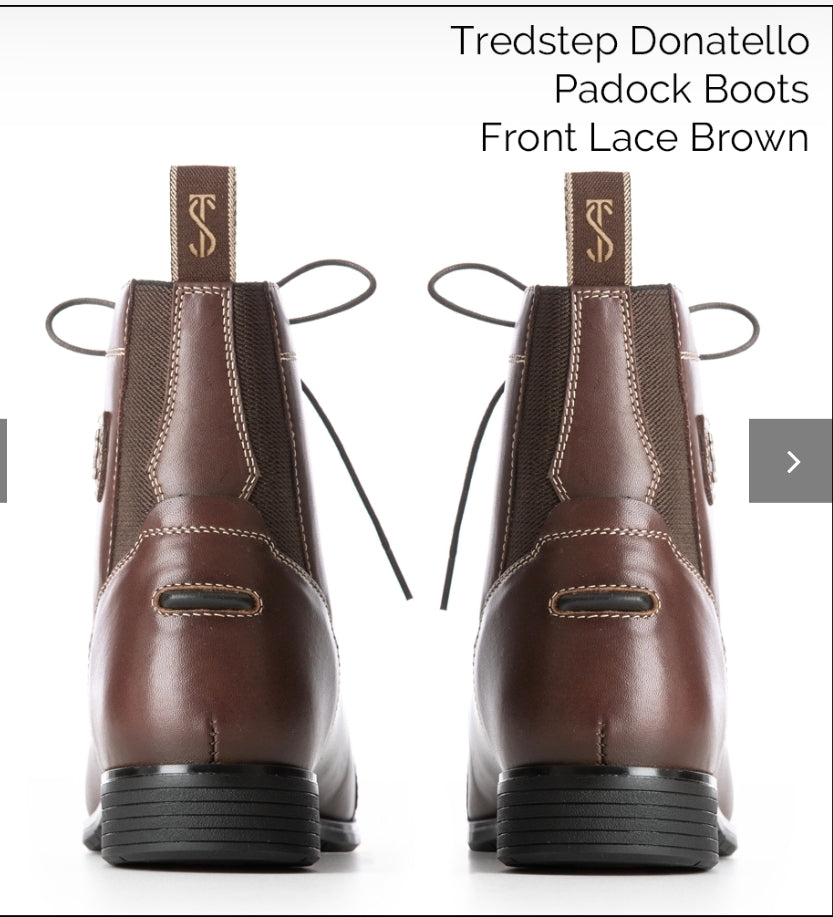 Donatello Paddock Boots Front Lace