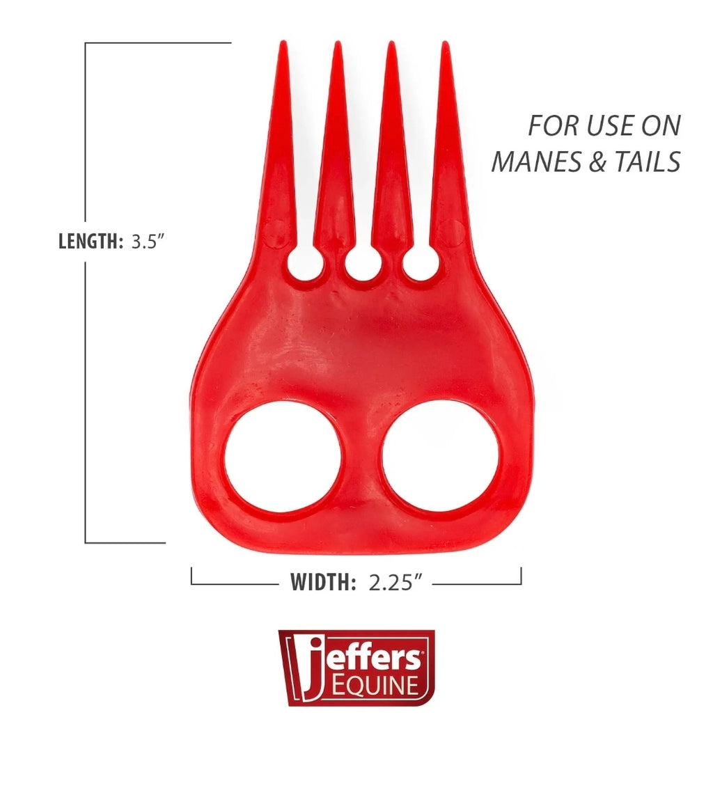 Jeffers Horse Braiding Comb – Durable Plastic Mane Braiding and Banding Tool