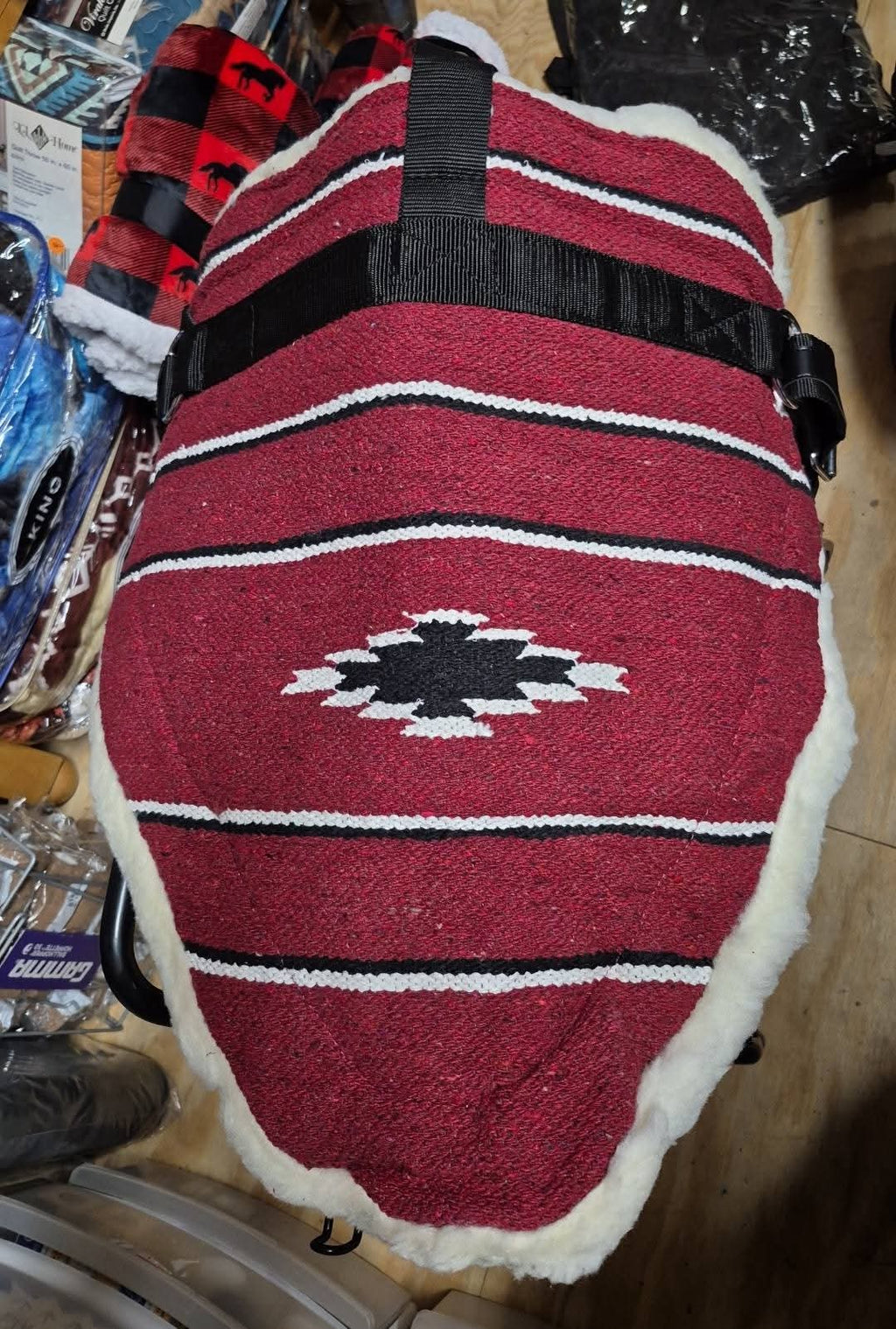 Tough1 Navajo Bareback Pad with stirrups
