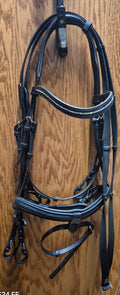 HKM Dressage Bridle with web reins