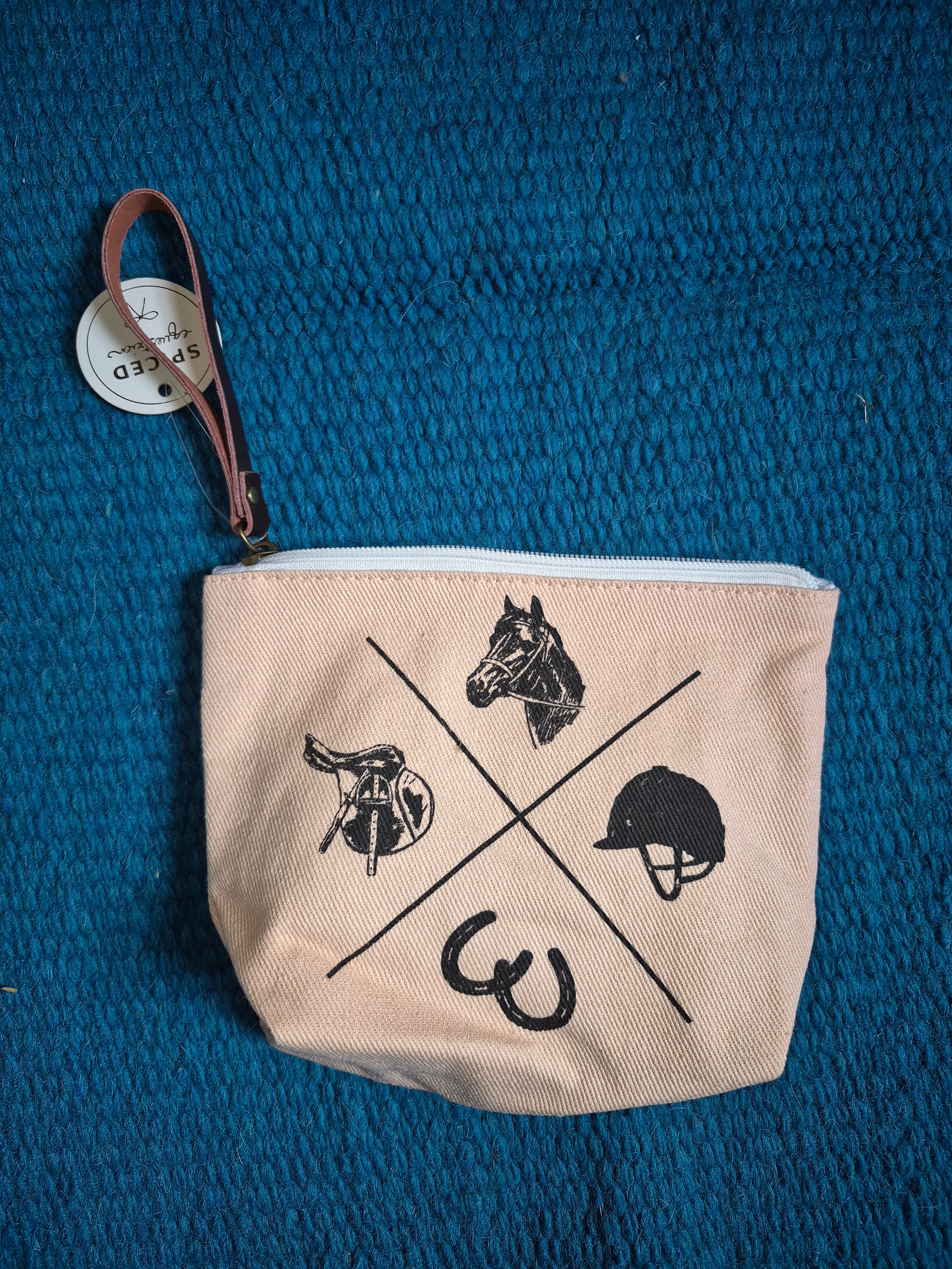 Spiced Equestrian 'Vintage Rider' Makeup Bag